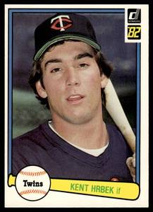 lot 184 image: Kent Hrbek RC 1982 Donruss #557 Minnesota Twins Rookie Vintage Baseball Card