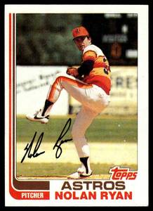lot 188 image: Nolan Ryan  1982 Topps #90 Houston Astros  Vintage Baseball Card