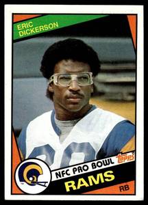 lot 196 image: Eric Dickerson RC 1984 Topps #280  Rookie Vintage Football Card