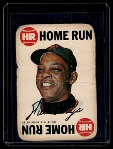 lot 41 image: Willie Mays  1968 Topps Game #8   Vintage Baseball Card