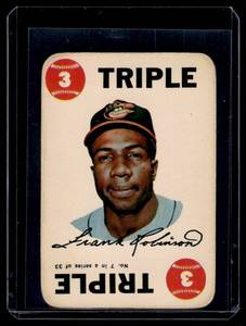 lot 200 image: Frank Robinson  1968 Topps Game #7   Vintage Baseball Card