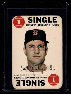 lot 202 image: Carl Yastrzemski  1968 Topps Game #3   Vintage Baseball Card