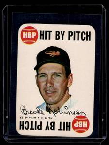 lot 204 image: Brooks Robinson  1968 Topps Game #9 Baltimore Orioles  Vintage Baseball Card