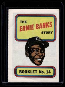 lot 206 image: Ernie Banks   Topps Story Book #14 Chicago Cubs  Vintage Baseball Card