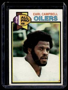lot 14A image: Earl Campbell RC 1979 Topps #390 Houston Oilers Rookie