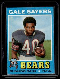 lot 20A image: Gale Sayers  1971 Topps #150 Chicago Bears