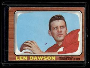 lot 27A image: Len Dawson  1966 Topps #67 Kansas City Chiefs
