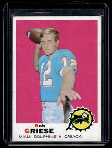 lot 30A image: Bob Griese 2nd Year  1969 Topps #161 Miami Dolphins