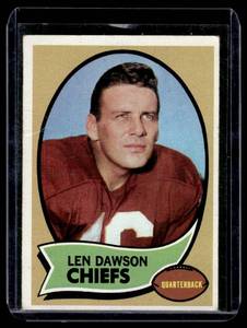lot 32A image: Len Dawson  1970 Topps #1 Kansas City Chiefs