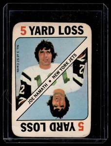 lot 36A image: Joe Namath  1971 Topps Game Card #3