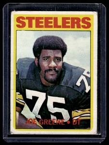 lot 44A image: Joe Greene 2nd Year  1972 Topps #230 Pittsburgh Steelers
