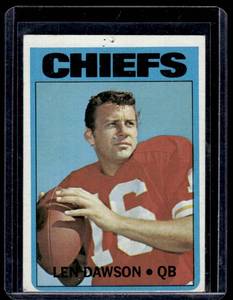 lot 50A image: Len Dawson  1972 Topps #245 Kansas City Chiefs