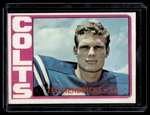 lot 52A image: Ted Hendricks RC 1972 Topps #93 Baltimore Colts Rookie