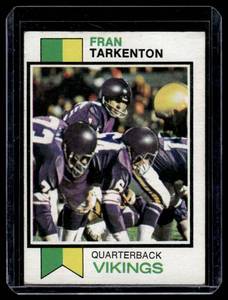 lot 53A image: Fran Tarkenton  1973 Topps #60 Minnesota Vikings