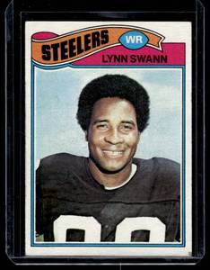 lot 63A image: Lynn Swann  1977 Topps #195 Pittsburgh Steelers
