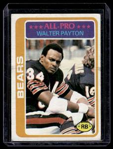 lot 67A image: Walter Payton  1978 Topps #200 Chicago Bears