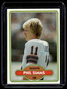 lot 86A image: Phil Simms RC 1980 Topps #225 New York Giants Rookie