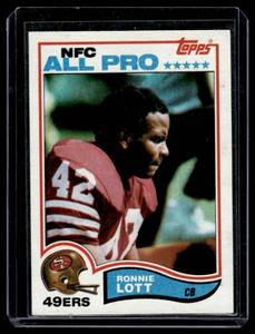 lot 90A image: Ronnie Lott RC 1982 Topps #486 San Francisco 49ers Rookie