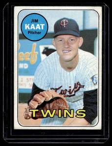 lot 112A image: Jim Kaat 1969 Topps #290 Vintage Minnesota Twins Baseball Card