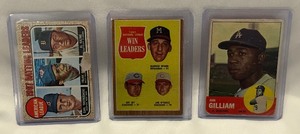 lot 134A image: (3) 1960s Vintage Baseball Star Cards