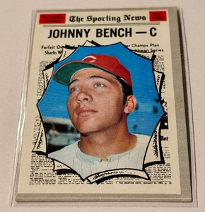 lot 141A image: Johnny Bench 1970 Topps #464 Vintage Baseball Card