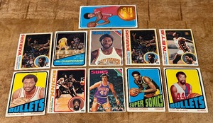 lot 147A image: 1970s Vintage Basketball 11 Card Lot