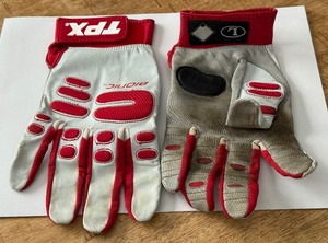 lot 155A image: Ben Revere Game-Used Batting Gloves From 2010 With Blood From Injury - Baseball