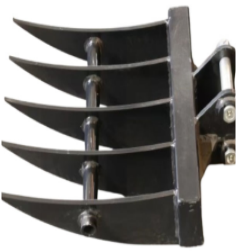 lot 6111 image: SDLANCH Mini Excavator Rake Attachment