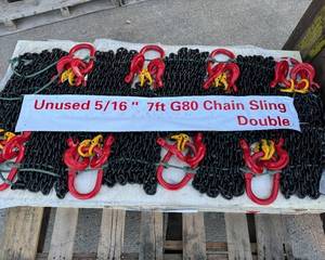 lot 9487 image: Paladin 7 ft Double Legs Lifting Chain Slings (LHR-G80)
