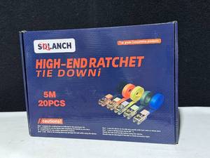 lot 9228 image: SDLANCH High End Ratchet Tie Downs, 20 pcs