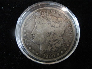 lot 10 image: 1880 Morgan Silver Dollar