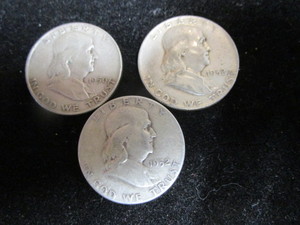 lot 60 image: Franklin Half Dollars
