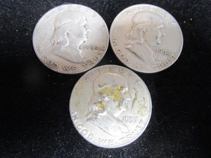 lot 61 image: Franklin Half Dollars