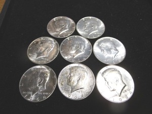 lot 87 image: 1964 Kennedy Half Dollars