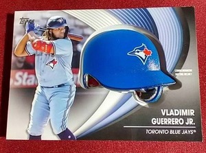lot 1 image: 2022 Topps Vladimir Guerrero Jr. Commemorative Batting Helmet Card