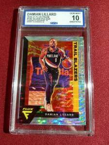 lot 11 image: 2020-21 Flux Prizm Damian Lillard Silver Pulsar - CCG 10