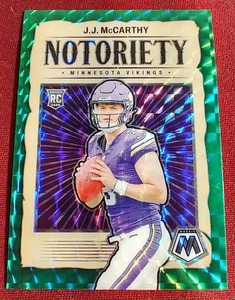 lot 20 image: 2024 Mosaic JJ McCarthy Prizm Rookie Card