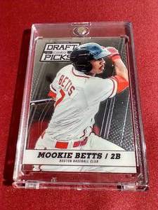 lot 37 image: 2013 Prizm Draft Picks Mookie Betts Rookie Card