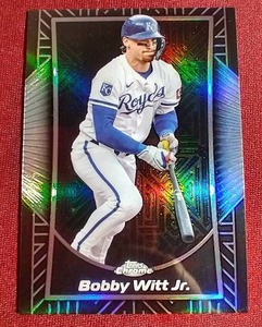 lot 43 image: 2025 Topps Chrome Bobby Witt Jr. Shadow Etch SP