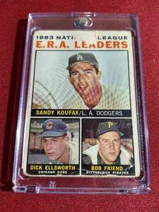 lot 52 image: 1964 Topps Sandy Koufax Leaders Card