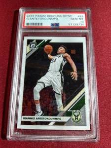 lot 67 image: 2019 Optic Giannis Antetokounmpo - PSA 10