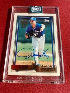 lot 68 image: 2024 Topps Archives Signature Jimmy Key Autograph Card #d5