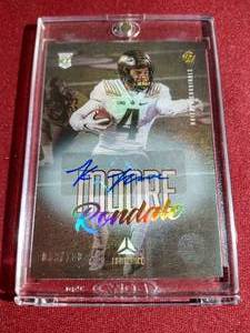lot 82 image: 2021 Luminance Rondale Moore Autograph Rookie Card - #d100