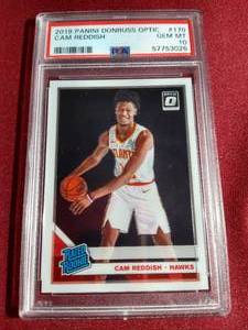 lot 87 image: 2019 Optic Cam Reddish Rated Rookie Card - PSA 10