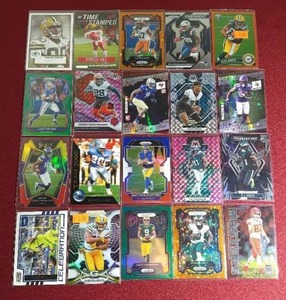 lot 88 image: (20) Football Cards - Prizms, Rookies Etc