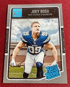 lot 89 image: 2016 Donruss Joey Bosa Rated Rookie Card