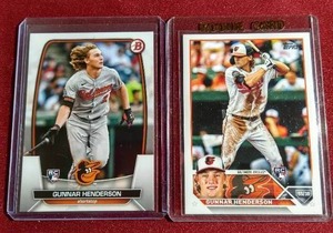 lot 101 image: (2) Gunnar Henderson Rookie Cards