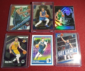 lot 103 image: (6) Luka Doncic Cards