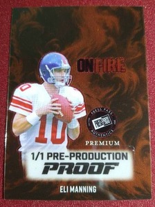 lot 106 image: Press Pass Eli Manning 11 Pre-Production Proof