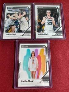 lot 142 image: (3) Donruss Caitlin Clark Rookie Cards